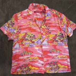 Gloria Vanderbilt Vintage Hawaiian Shirt Sz Small